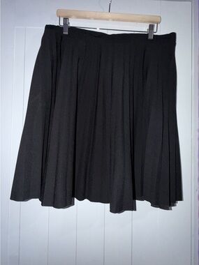 Love Nation Bundle 2 Pleated Midi Skirts (Black & Lilac) - Plus Size 3XL